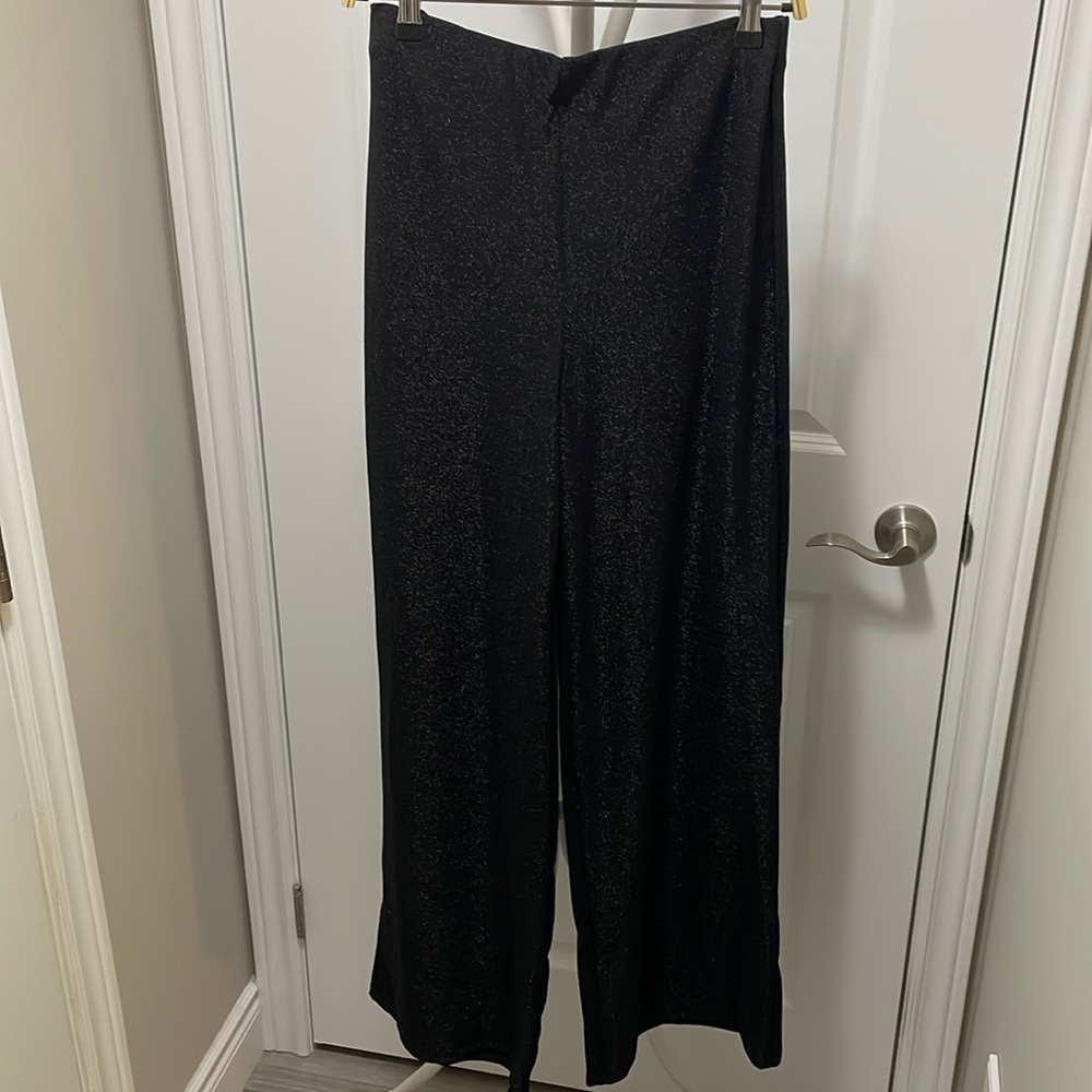 Wide Leg Shimmer Pants